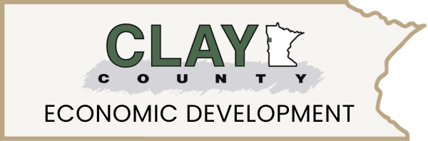 Clay County MN Economic Development Logo and Homepage Button