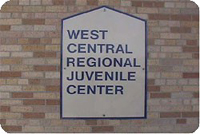 A sign that reads West Central Regional Juvenile Center 