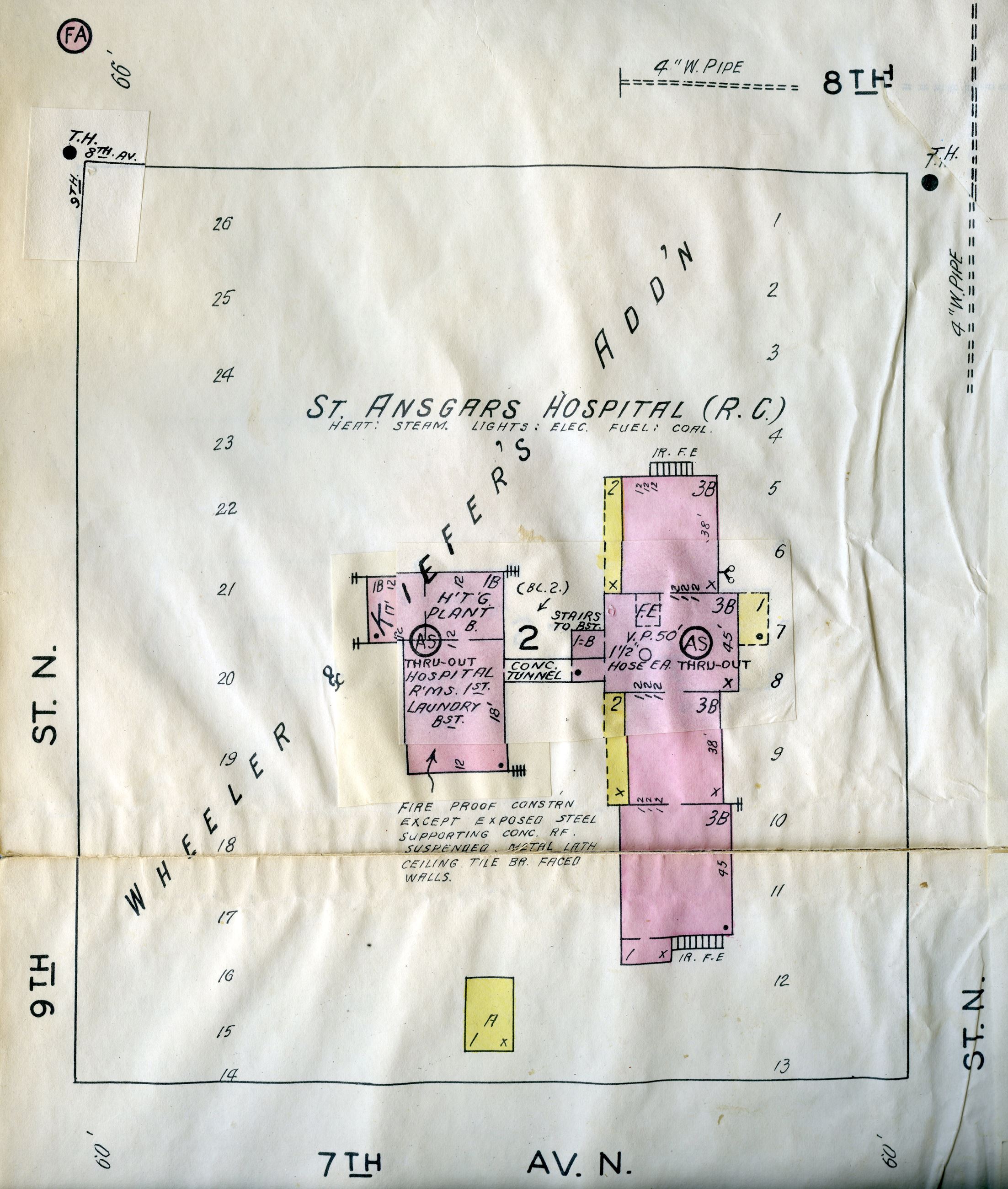 St Ansgar Sanborn 1956